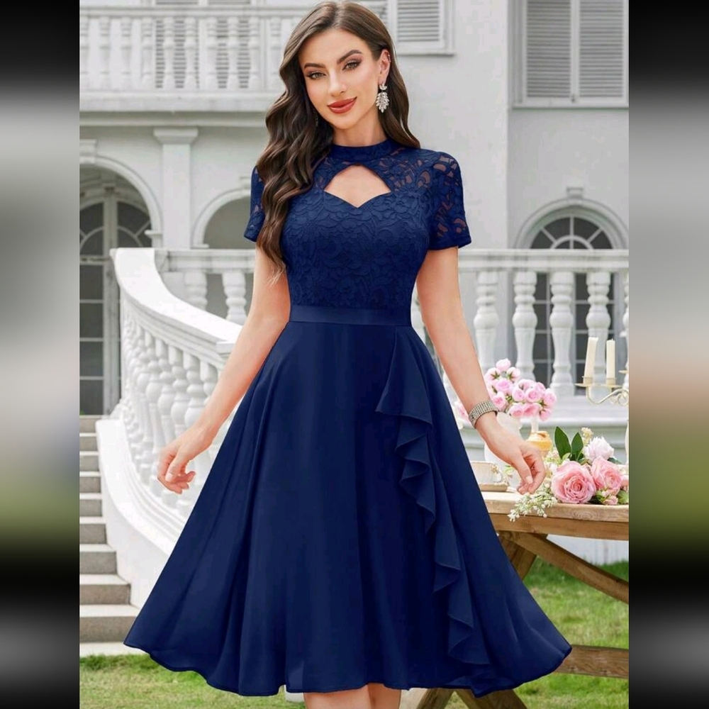 SHEIN Blue Dress Size Large New With Tags